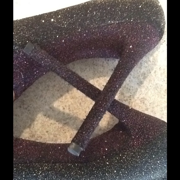 Brian Atwood platform badazz pumps DARK SPARKLE NWT SIZE 8.5 😱😱😱 - Picture 2 of 8
